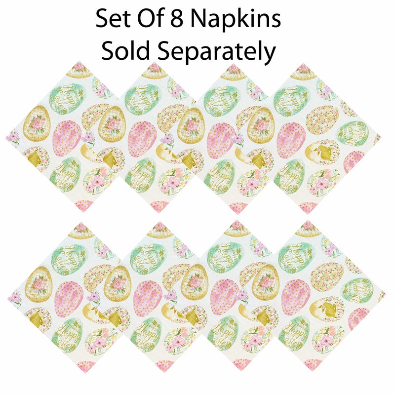 Newbridge Easter Egg Delight Fabric Tablecloth, Happy Easter Bunny Rabbit, Easy Care Stain Resistant Spring Fabric Tablecloth, 60â€ x 84â€ Oblong/Rectangle - Image 4